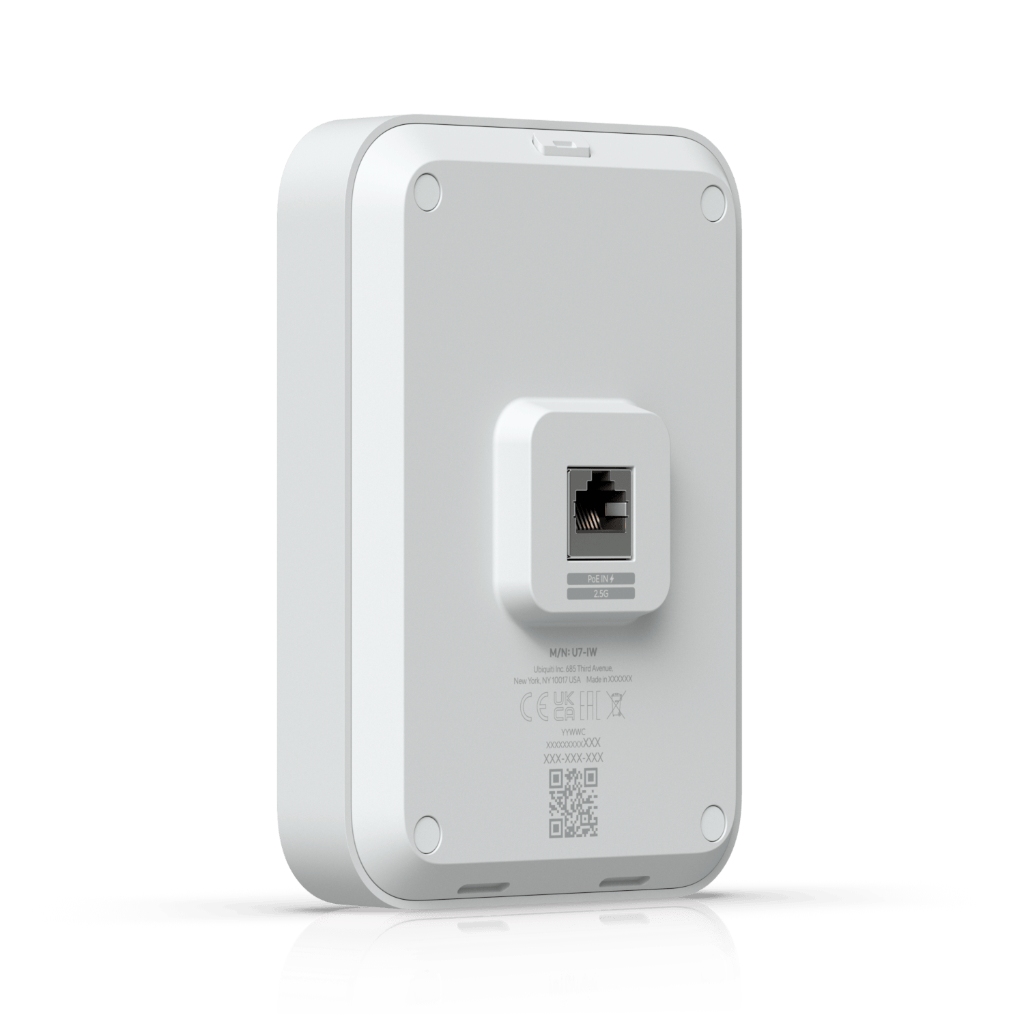 UBNT UniFi U7 In-Wall (U7-IW) WiFi 7 Duvar Tipi Erişim Noktası - 2.5 GbE Uplink, 4 Spatial Stream, PoE+, PoE Out — görsel 6